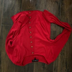 Long sleeve knitted top with buttons